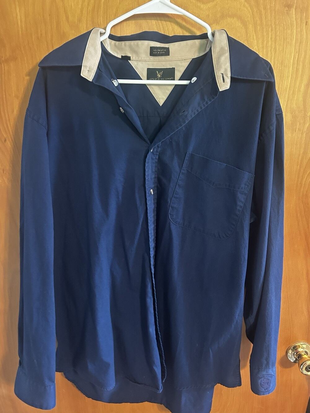 Lyle And Scott Button Up XL - 100 Percent Fine Cotton